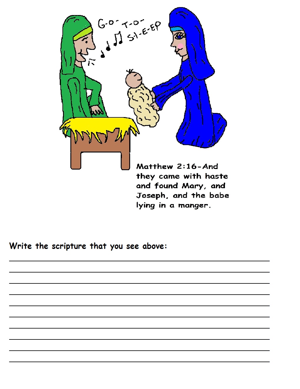 Free Printable Jesus Birth Activities